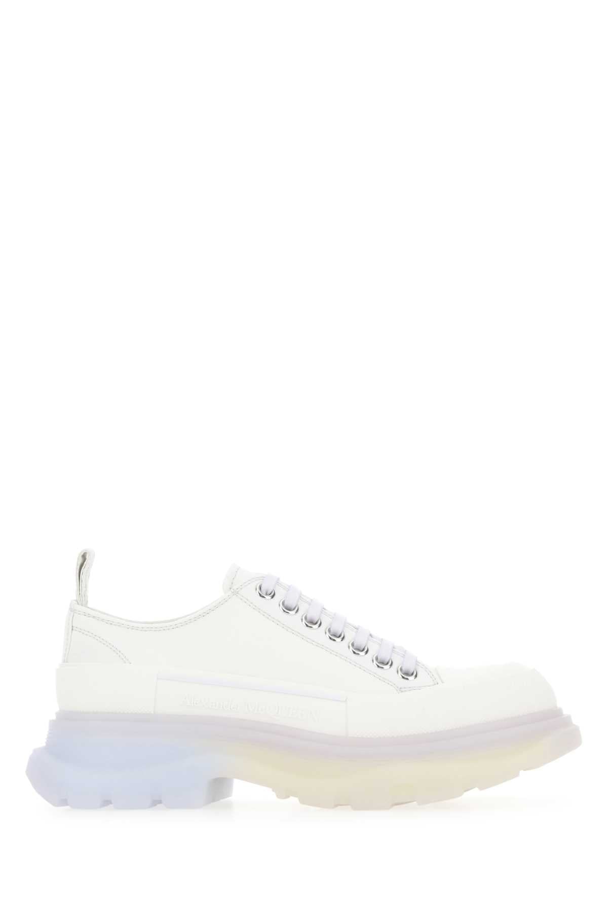 Alexander Mcqueen アレクサンダーマックイーンチョークキャンバストレッドスリックスニーカー - Image 1