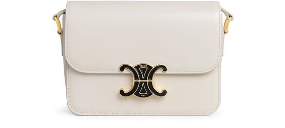 CELINE Teen Triomphe bag in shiny calfskin with enamel closure - Image 1
