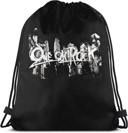 NEXEAR OneO Clock Stylish Large Capacity Sports Drawstring Bag, Convenient Storage, Lightweight, Waterproof, Travel, Club Activity, Gym Animation Goods, Miscellaneous Goods