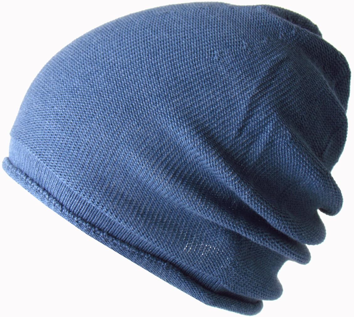 EdgeCity Men's Knit Cap in Cotton/Acrylic, Made in Japan