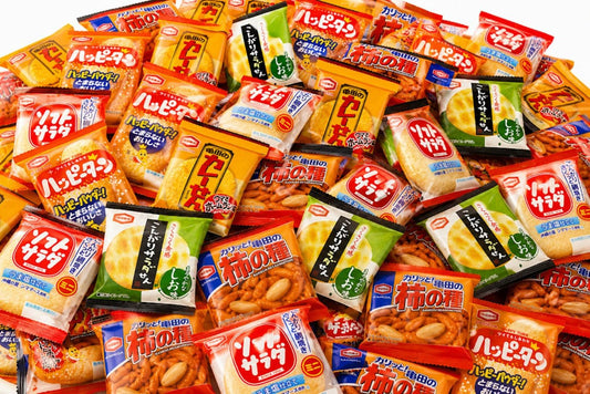 5 Types of 100 Bags, Mini Noodles, Individually Packaged, 5 Types, Assorted, Set (Happy Turn, Curry, Soft Salad, Konai Salad, Persimmon Seeds) (20 Bags each) Total of 100 Pieces