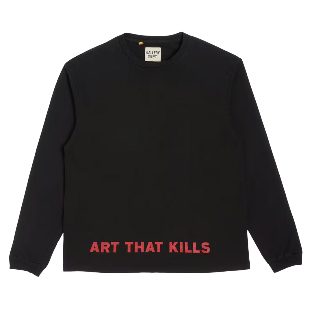 GALLERY DEPT. 'ANARCHY' WASHED BLACK LONGSLEEVE