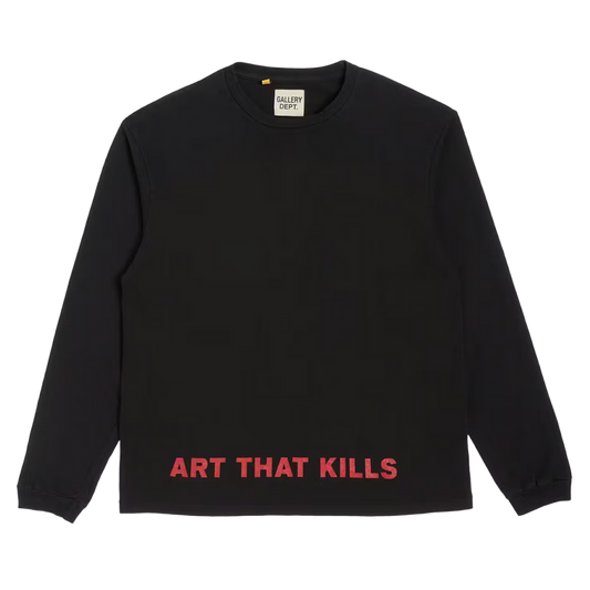 GALLERY DEPT. 'ANARCHY' WASHED BLACK LONGSLEEVE
