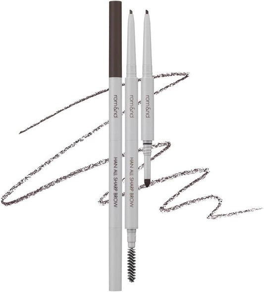 rom&nd Han All Sharp Brow, w1, Gentle Brown