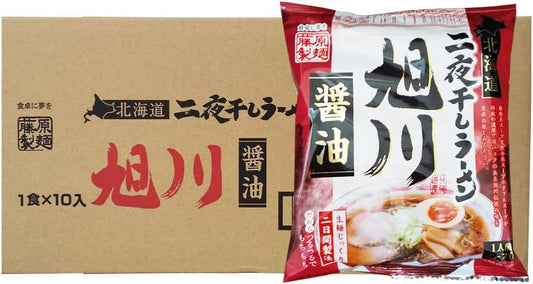 Hokkaido Kuramenpo Instant Ramen, Soy Oil Ramen, Asahikawa Ramen, Dried Noodles, 10 Foods, 1 Case (1 Box), Asahikawa Soy Sauce Ramen, Soup, Ramen, Bulk Purchase