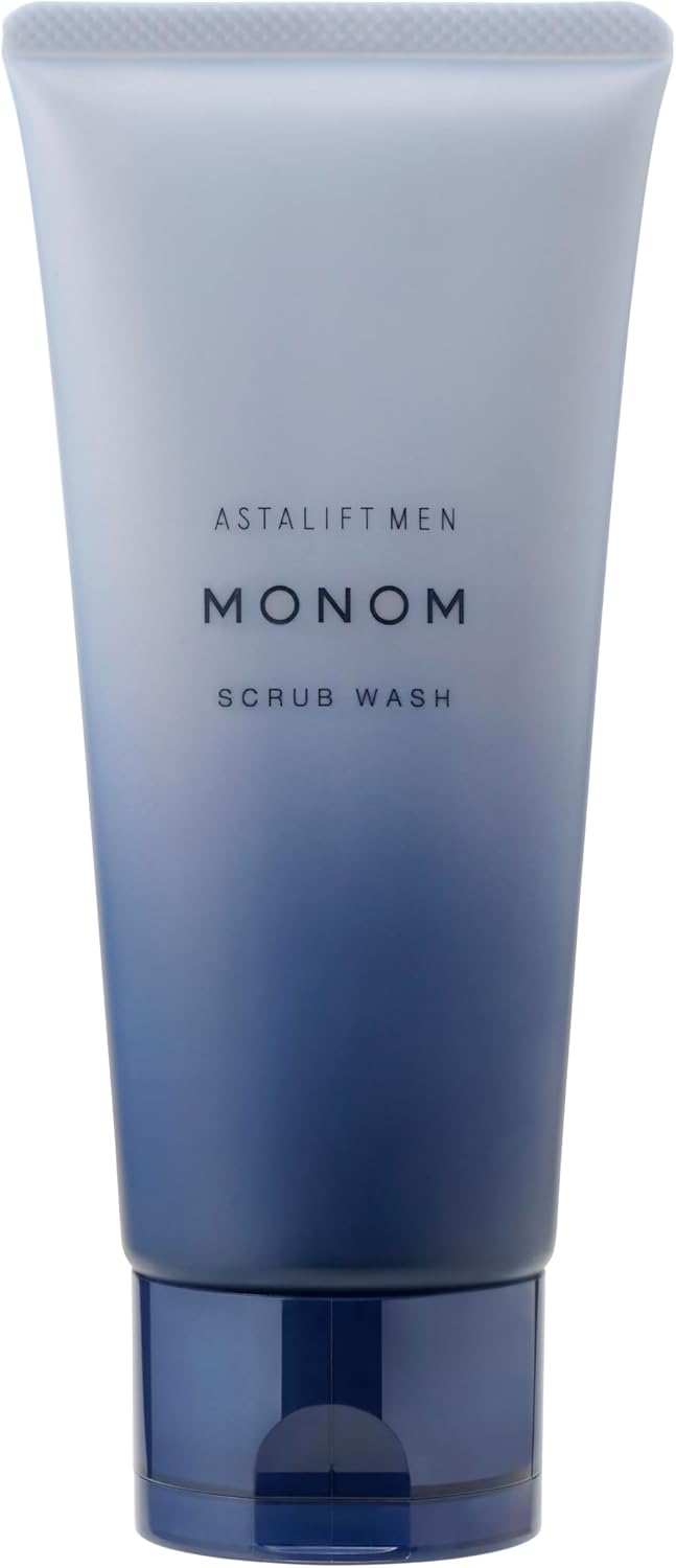 Astalift Men Monom Facial Cleanser, For Men (Moist Dense Foam & Microscrub), Moisturizing, Pore Care, Scrub, Wash, Moisturizing, Face Foam, Monom