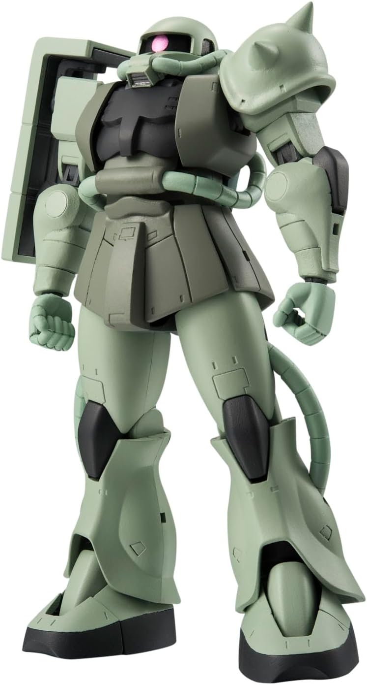 TAMASHII NATIONS Robot Spirits Mobile Suit Gundam Side MS MS-06 Mass Production Zaku Version, A.N.I.M.E. Approx. 4.9 inches (125 mm), ABS & PVC Painted Action Figure