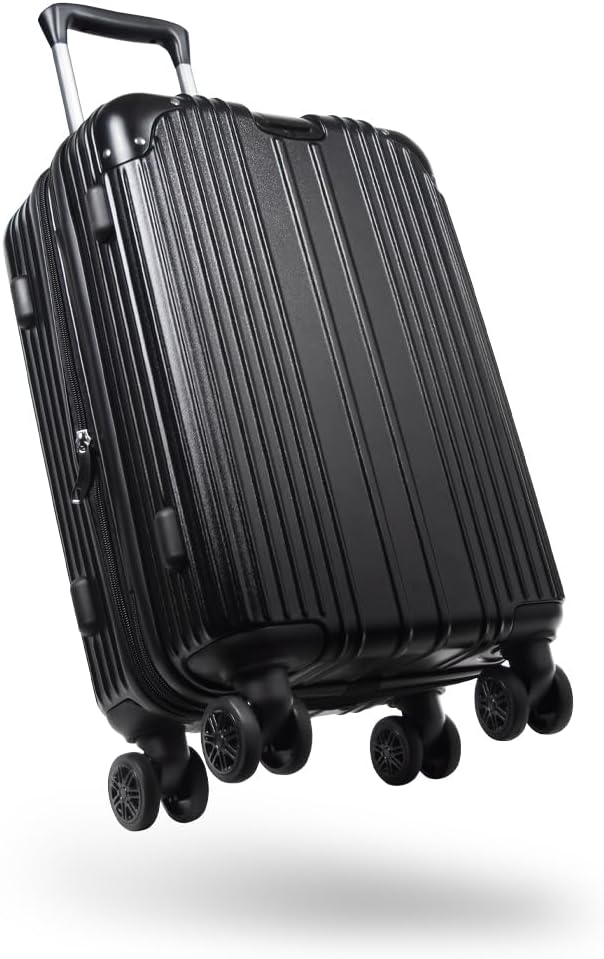 Excitech Suitcase, Carry Case, Extended Function, Stopper, Ultra Lightweight (Japanese Company Planning) Large Size 3.7 gal (97 L) Carry Bag, Travel, Business, Business Trips, 5-7 Nights, Black