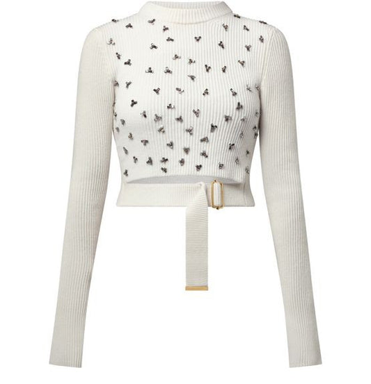 LOUIS VUITTON Cut Out Ribbed Ls Top - Image 1