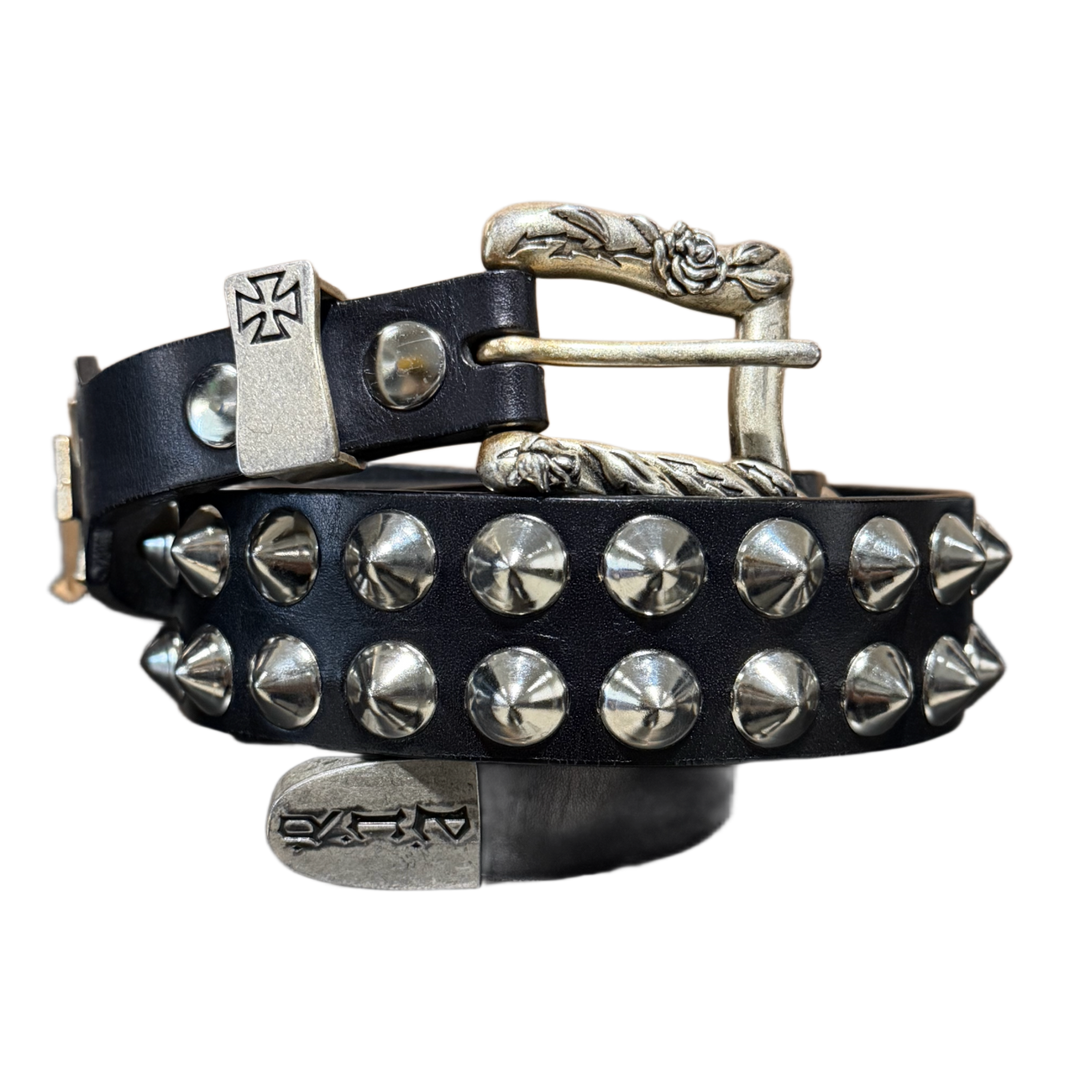 ENFANTS RICHES DÉPRIMÉS 'DOUBLE STUDDED' LEATHER BELT