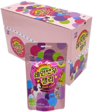 Rainbow Gummies, 1.6 oz (46 g), 8 Bags, Korean Moppan, ASMR YouTube tiktok..
