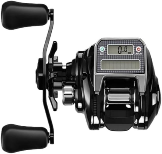 【Vofuxo】電動リール ベイトキャスティングリール 10 スピード 強力磁気ブレーキ スーパードラグ力 最大ドラグ 海釣り 淡水釣り 湖 川用 野生釣り 長距離ラフト釣り 使いやすい