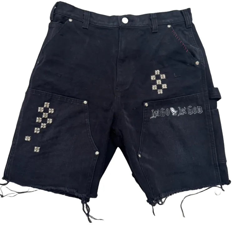 PALY 'ONE DAY AT A TIME' BLACK SHORTS