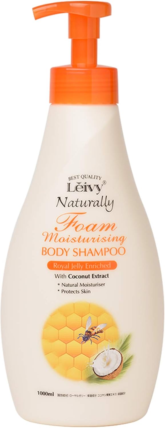 Leivy Foam Body Shampoo, Royal Jelly, 33.8 fl oz (1,000 ml)