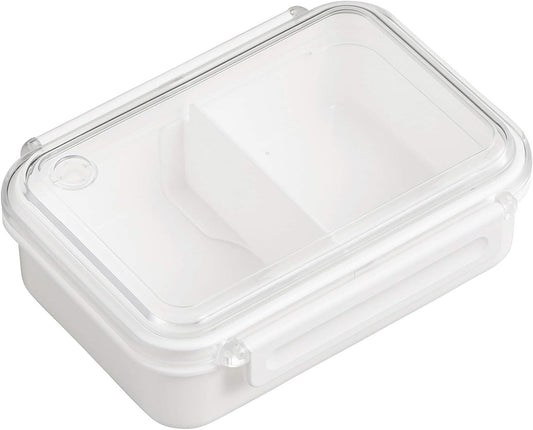 OSK PCL-1S Whole Frozen Bento Box, White, 16.9 fl oz (500 ml), Made in Japan, Dividers, Dishwasher, Microwave Safe, Simple, Stylish, Storage Container, Time Saving, Unisex, Kids, Elementary School