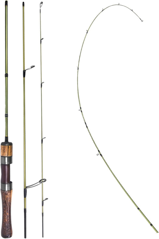 Kingdom Ultralight Fishing Rod 61g UL 2/3 Strand High Elasticity Puck Rod Spinning Rod Casting Rod Bait Rod Trout River Embankment Lake Stream Field Fishing Site