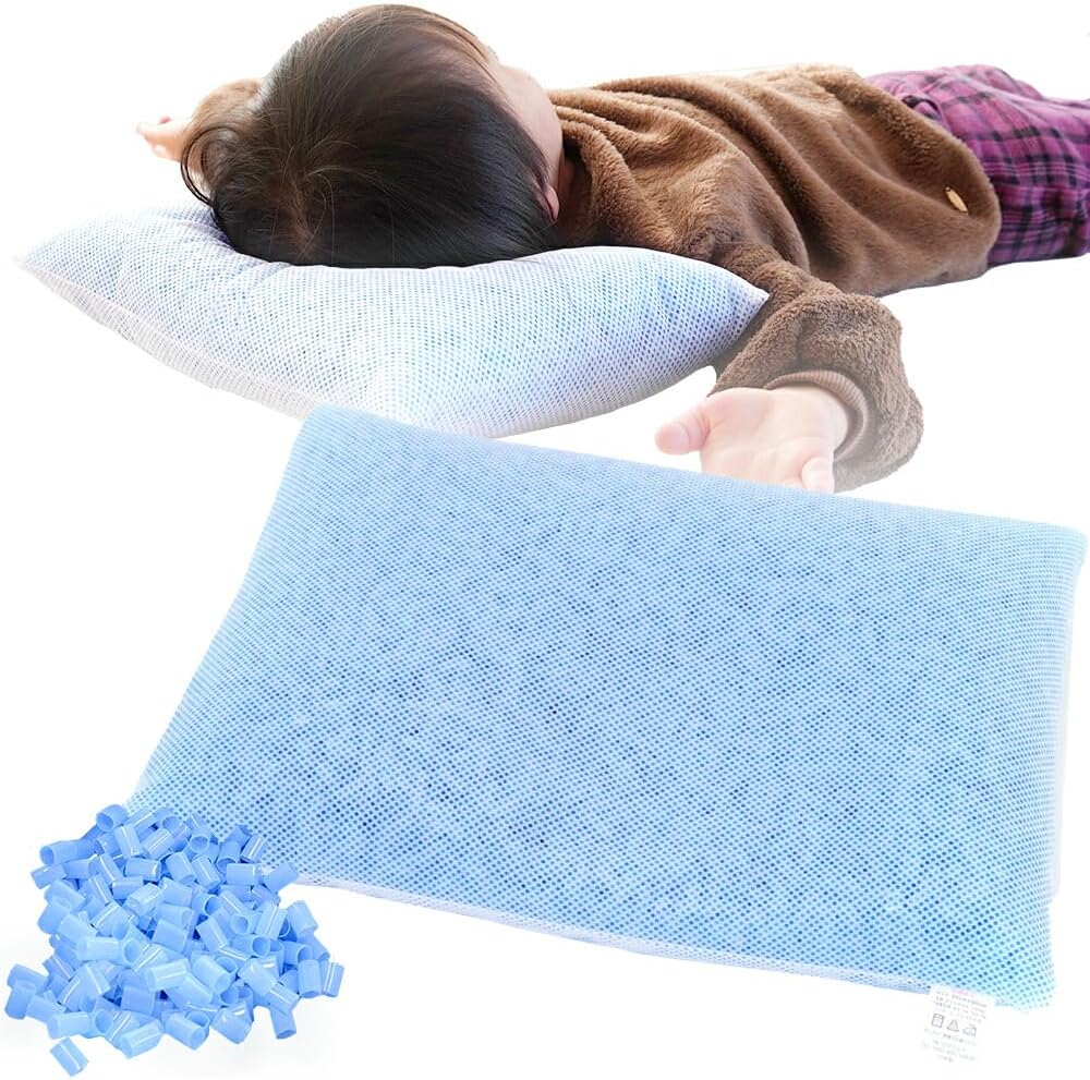 Pipe Pillow, Made in Japan, [Over 110,000 Pieces] Pipe Use, Washable, Pipe Pillow, Soft, Approx. 11.0 x 15.4 inches (28 x 39 cm), Junior Size, Blue, Soft Pipe, Scratch Resistant, Virgin Pipe, Made in