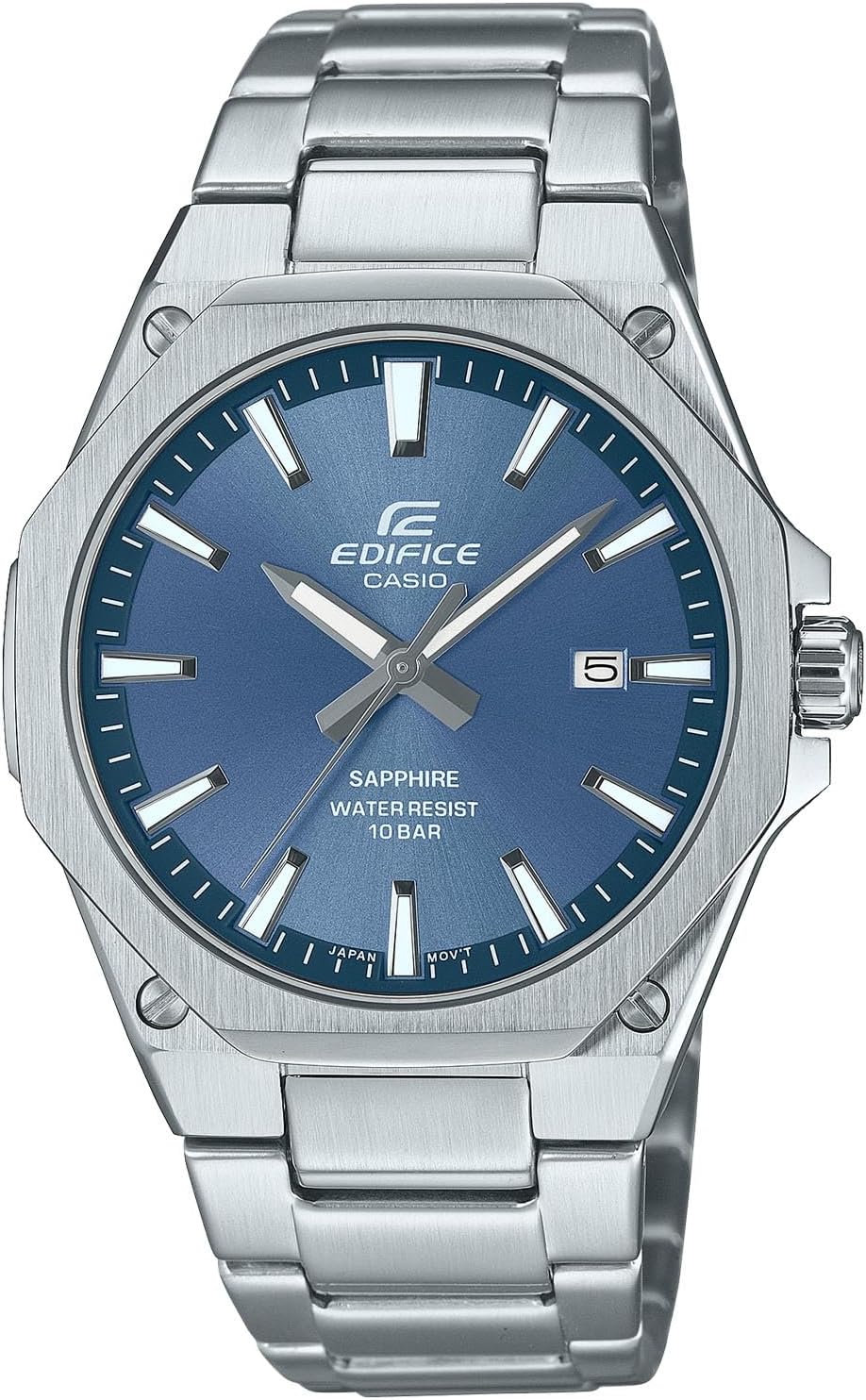Casio Edifice Wristwatch, Sapphire Glass, blue, Bracelet Type