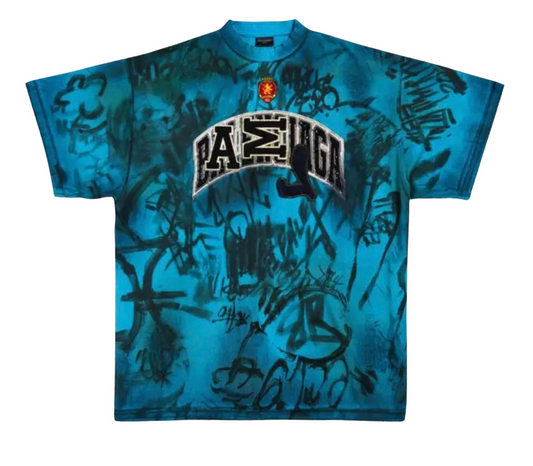 BALENCIAGA 'BLUE' SKATER TEE