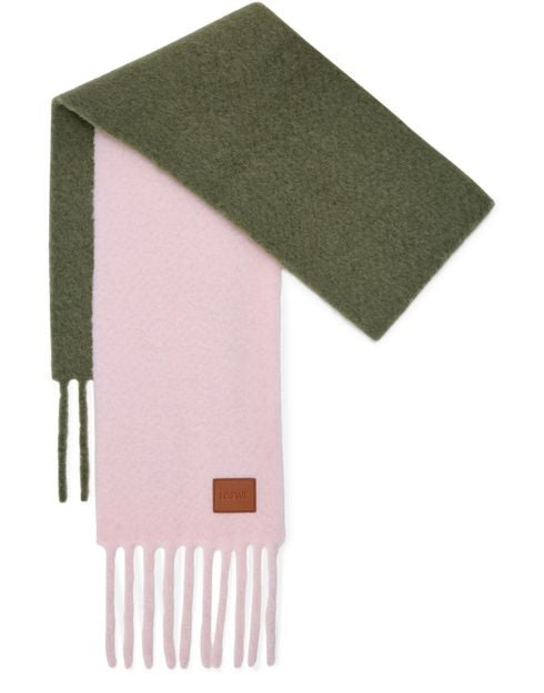 LOEWE Two-tone alpaca and wool scarf - Image 1