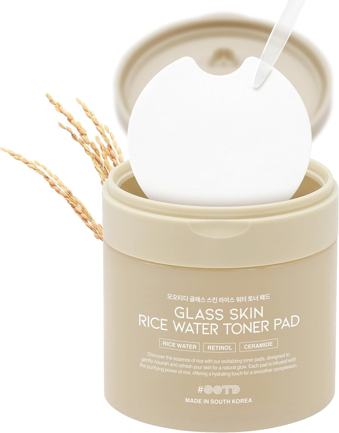 [Toner Pad for Dry/Dullness/Sensitive Skin] Made in Korea, #OOTD Retinol & Ceramide Blend, Moisturizing & Smooth Care, 70 Sheets (4.05 oz / 120 ml)