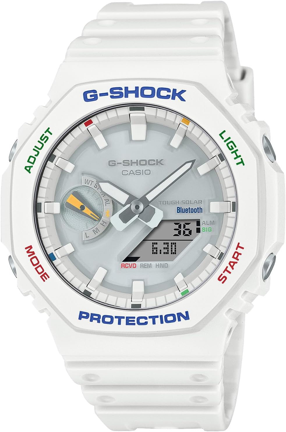 Casio GA-B2100 Wristwatch, Multi-Color, white, 1 piece, sports
