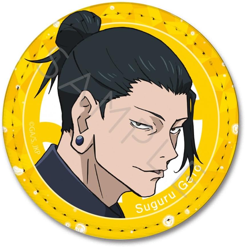 SYNC INNOVATION YB "Magical Warfare" Kaidama Gyokori Summer Oil Jie Leather Badge Round Shape