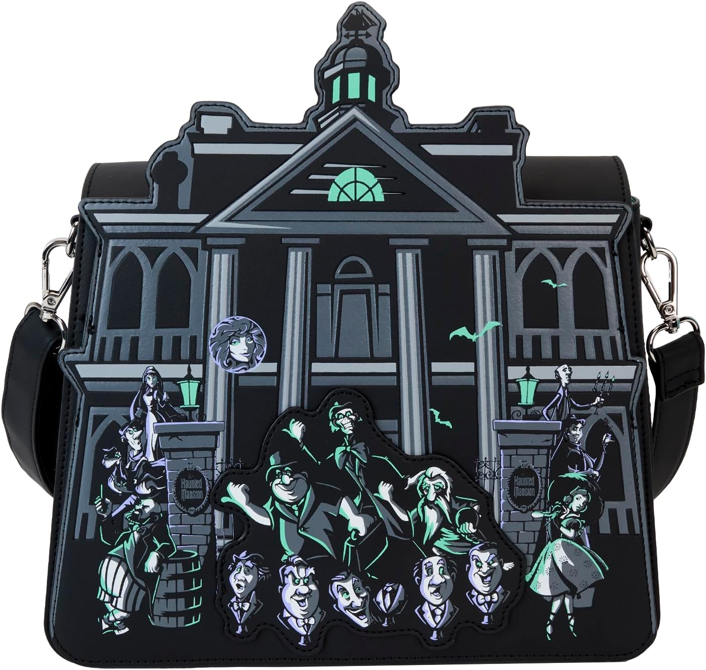 Loungefly Disney: Haunted Mansion Crossbody Purse - Exclusive - Cute Collectible Coin Purse - Gift Idea - Card Holder Case