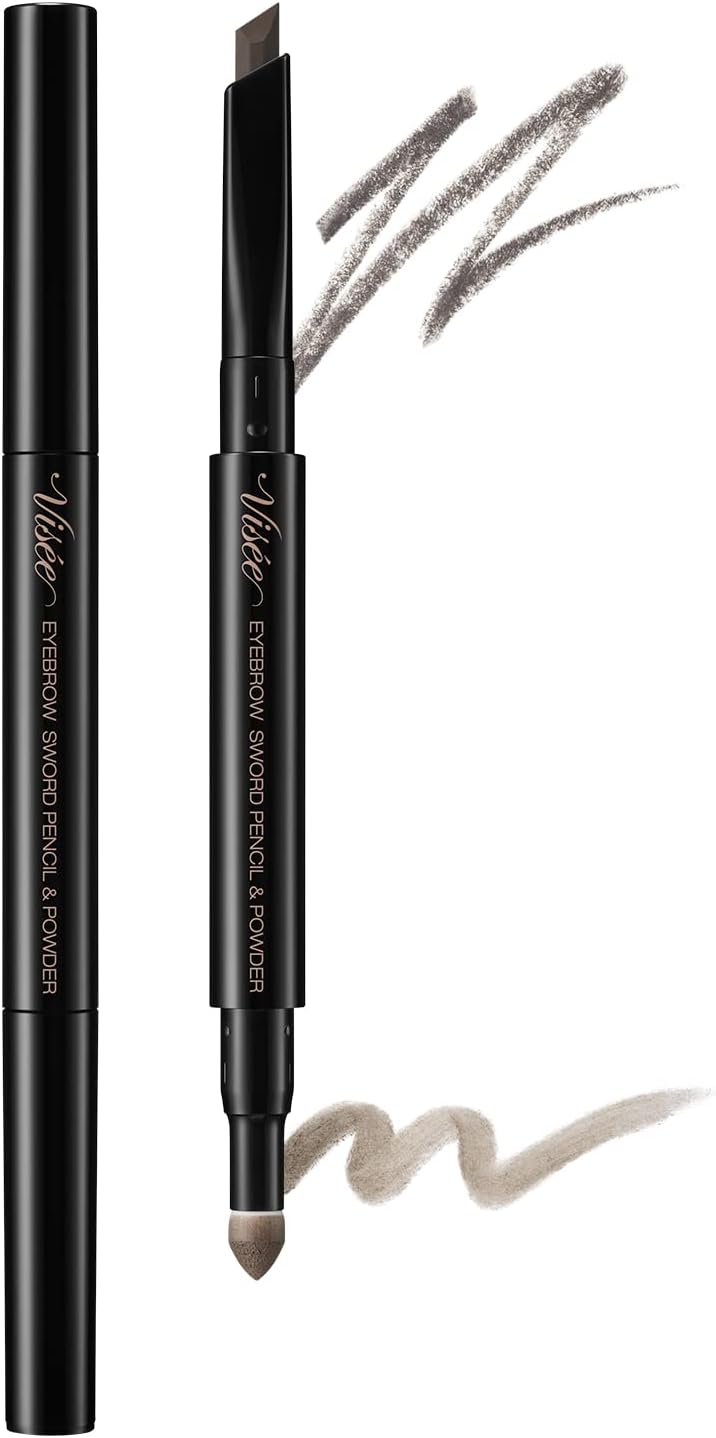 Visee Eyebrow Sword Pencil & Powder GY01 Nuance Gray 0.02 oz (0.59 g)