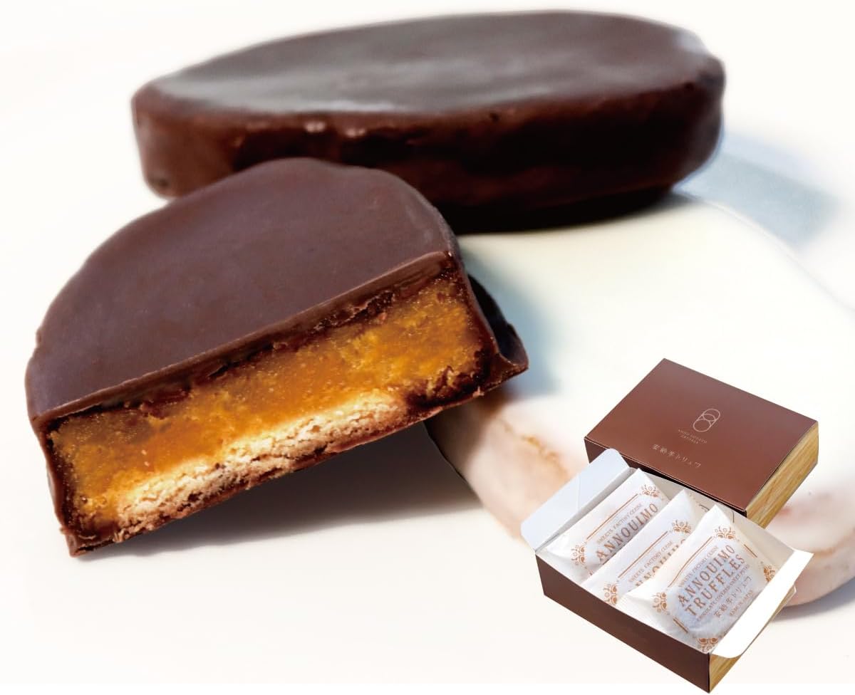 Anno Potato Truffle Chocolate, 3 Pieces (2 Black, 1 White), Western Confectionery, Japanese Sweets, Household Celebration, Gift, Birthday, Souvenir, Return, Thank You, Onchugen
