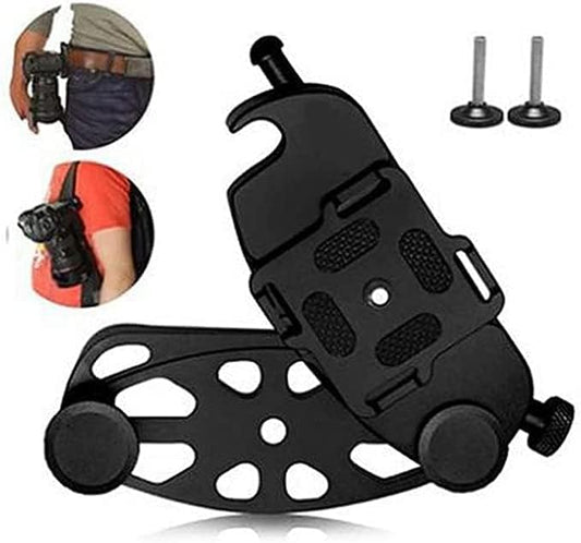 yuchurey Camera Holster Quick Release Camera Holder Shoulder Holster 1/4 Screw Camera Backpack Mountaineering Travel Backpack Clip Capture Type Easy Take Off Camera Screw Carabiner Belt Clip for Canon