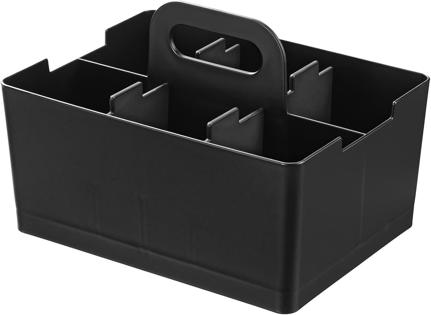 JEJ Astage Storage Box, Desk Tote, Mini Desk Organizer, Black, Stackable, Made in Japan, Width 8.5 x Depth 6.4 x Height 5.7 inches (21.5 x 16.3 x 14.5 cm)