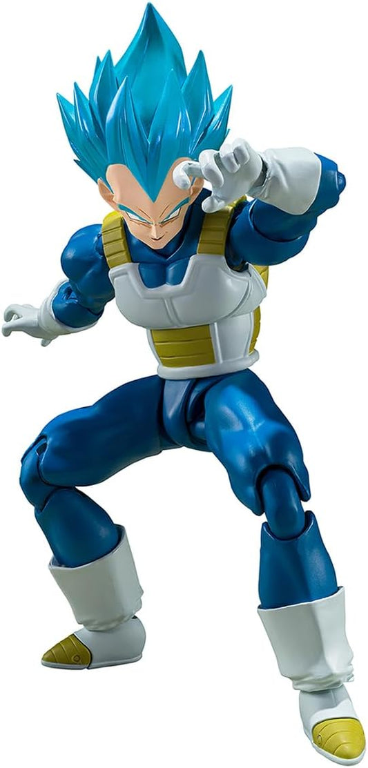 S.H. Figuarts Dragon Ball Super Super Saiyan God Super Saiyan Vegeta - Pride of Penetrating Saiyan - Approx. 5.3 inches (135 mm), PVC & ABS Pre-painted Action Figure