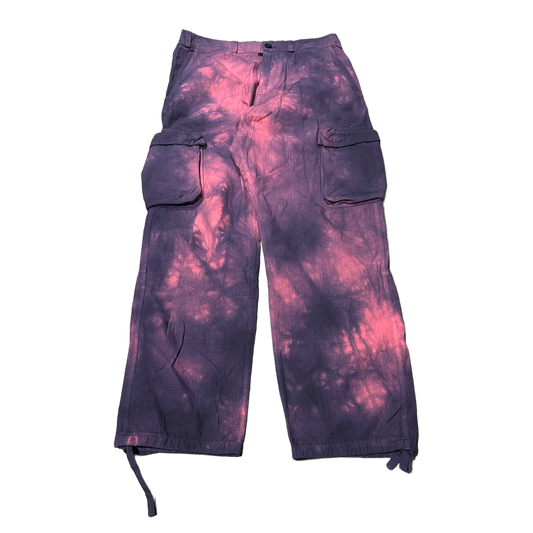 OFF-WHITE 'PURPLE/PINK' NYLON LOOSE FIT PANTS