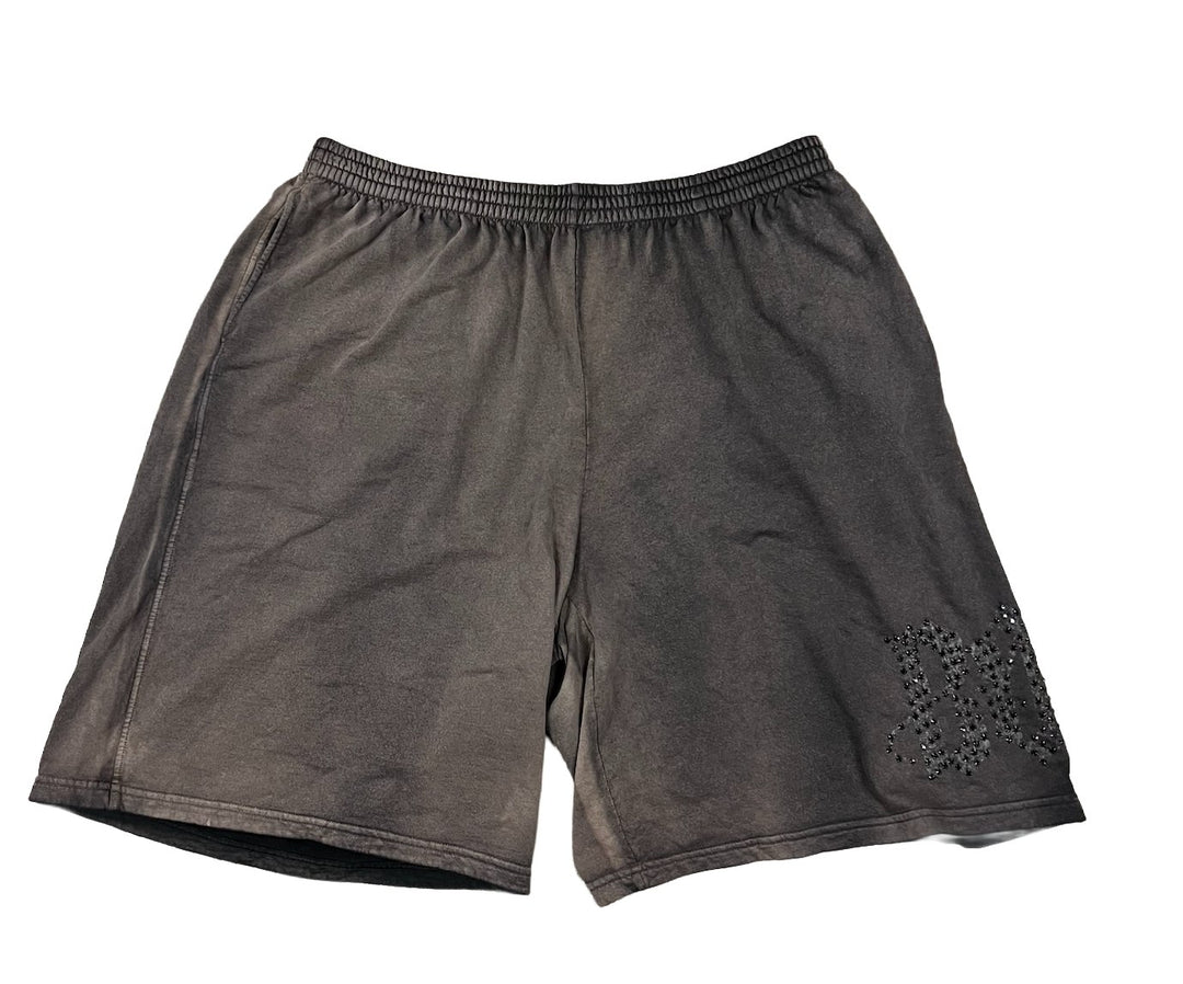 BOSSI 'BLACK LOGO' BROWN WASH SHORTS
