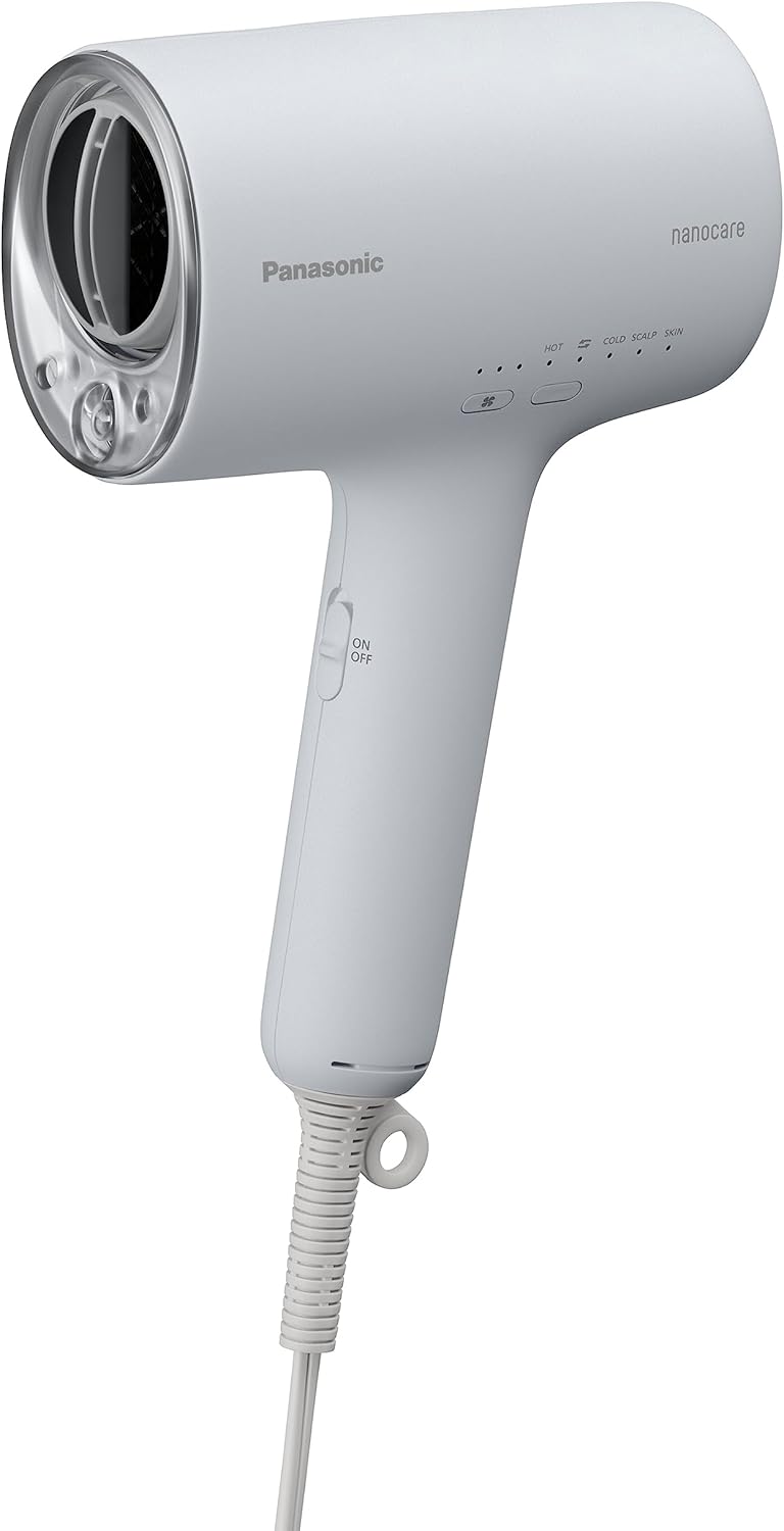 Panasonic EH-NA0J-H Hair Dryer, Nano Care, High Penetration Nanoe & Minerals, Compact, Biomass Paint, Eco Packaging, Mist Gray