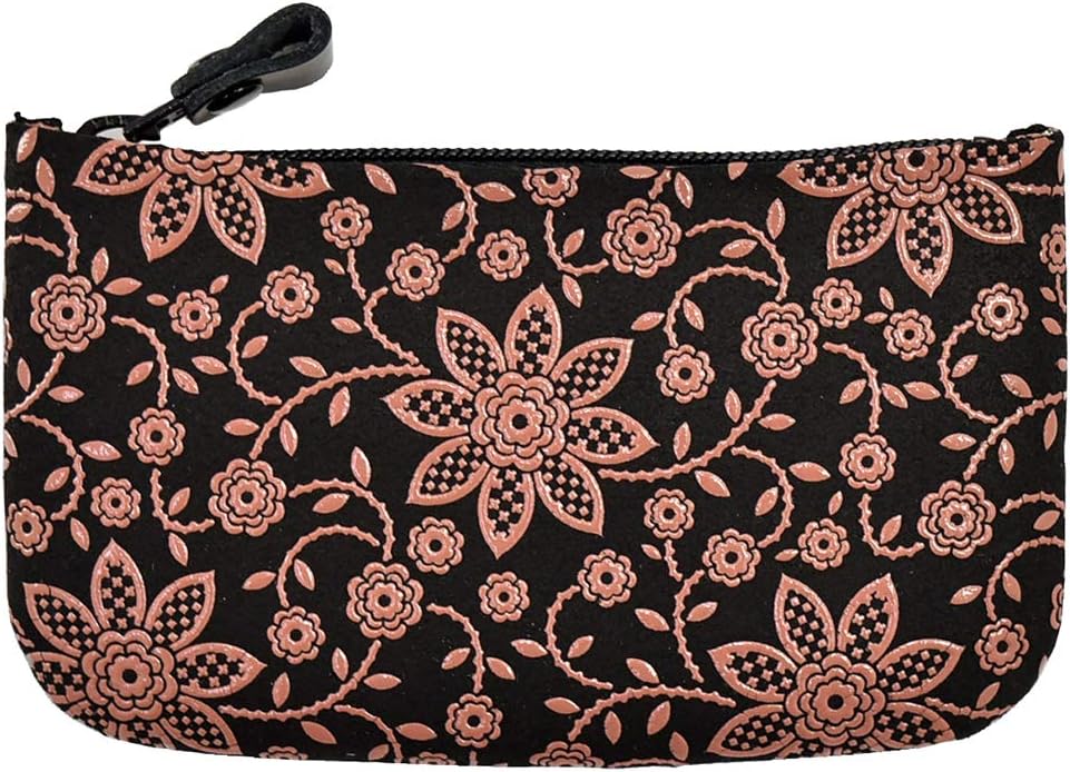 Nagomiya Spring Wallet, Japanese Pattern, Coin Purse, 03, Traditional Crafts, Koshu Inden Brand, Deerskin, Genuine Leather, Lacquer, Unisex