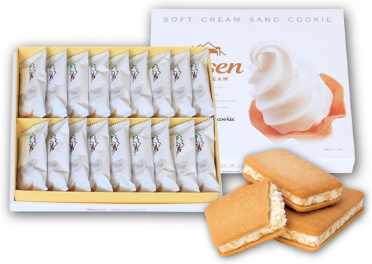 【Kozu Seikashi】Oyama Soft Cream Sandwich Cookies, 18 Pieces, Gift
