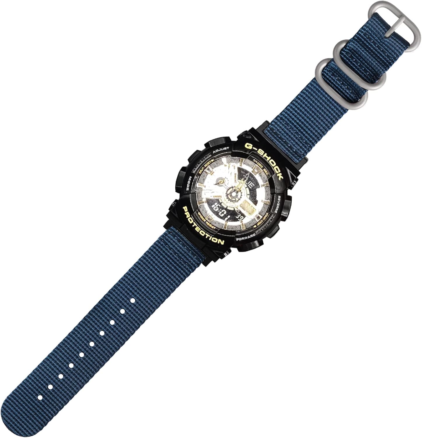 Lijinlan ミリタリーバリスティックナイロンストラップ 交換用 G-Shock 腕時計バンド カシオ G-Shock Watch Model DW-5600/ GWM-5610/ DWE-5600/ GMW-B5000/ GW-B5600/ DW-D5500/ GA-110に対応