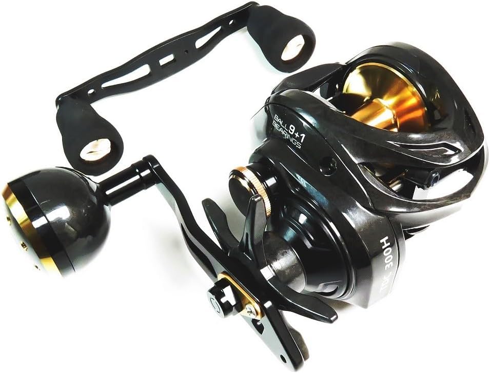 Zigginger Z Full Carbon Body 6.3:1 TDC300/301 Model, Bait Reel, Maximum Drag, 17.6 lbs (8 kg), Includes 2 Handles, Magnetic Brake, Mechanical Brake, Equipment, Light Jigging Reel, Dual Axis Reel,