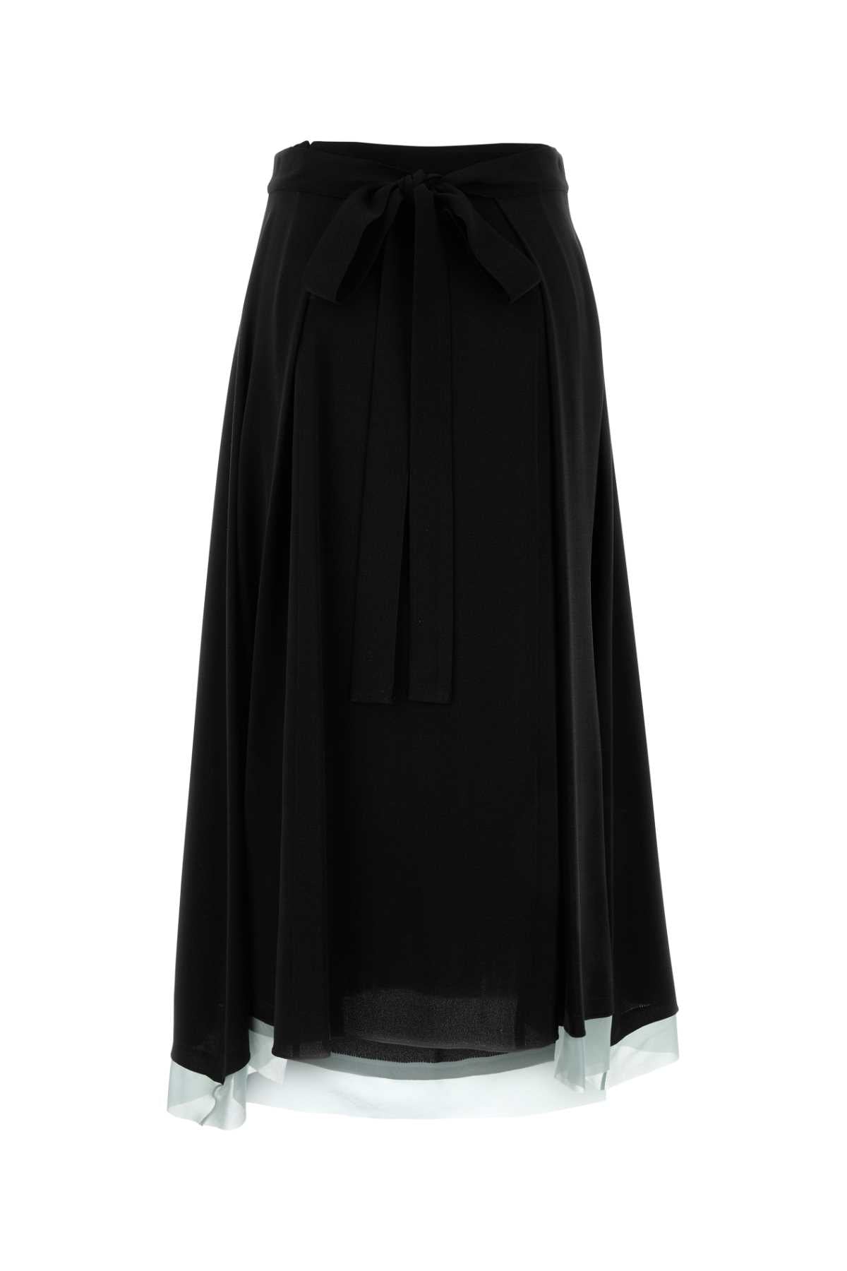 Fendi フェンディブラッククレープスカート - Image 1