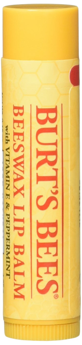 Burt's Bees Bálsamo labial de cera de abeja con vitamina E y menta, 0.15 onzas (paquete de 10)