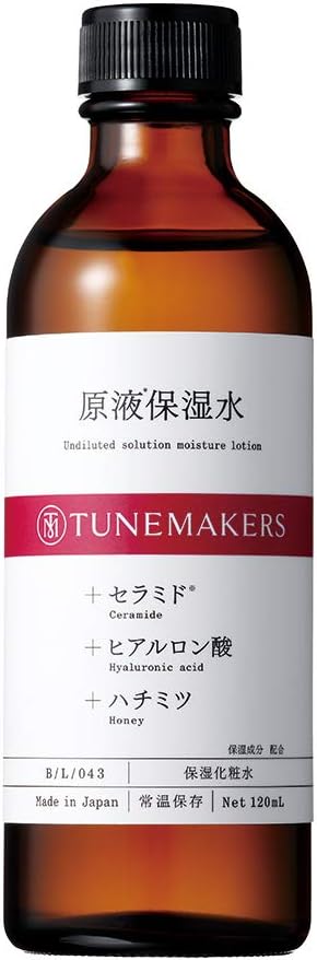 TUNEMAKERS Lotion Solution Moisturizing Water, 4.2 fl oz (120 ml), Ceramide Lotion, Hyaluronic Acid, Honey