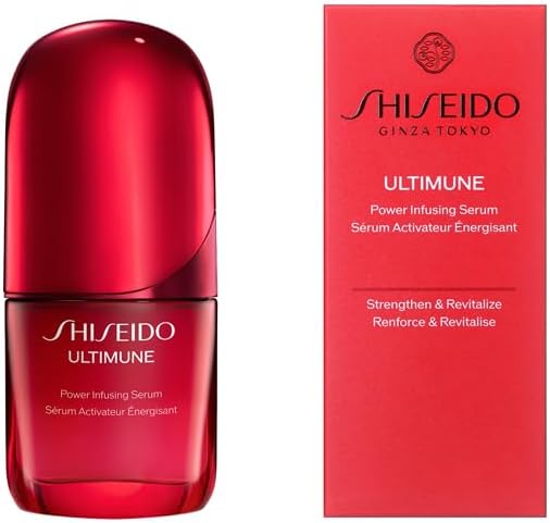 SHISEIDO Ultimune Powering Serum, 1.0 fl oz (30 ml) | Serum | Gel Liquid | Green Floral Scent | Beauty Serum, Aging Care, Hali, Dry | Shiseido | Official Store