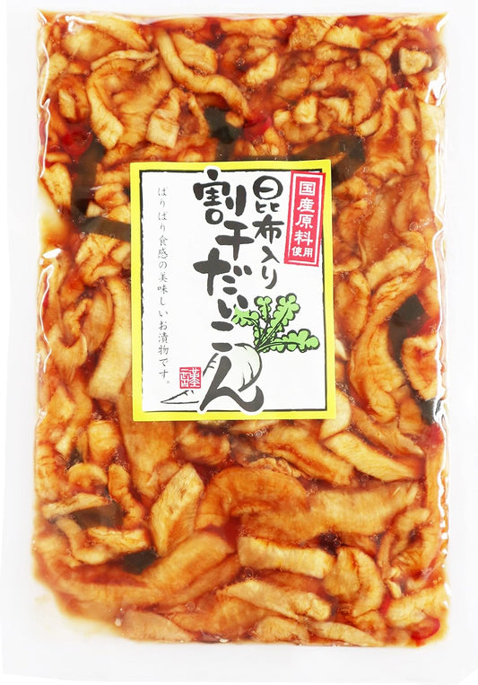 Oshuya Dried Radish with Kelp, 6.0 oz (170 g), Pickled Food, Pickled, Made in Japan