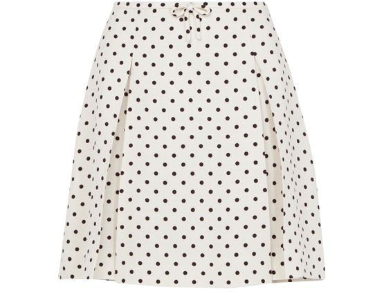 VALENTINO GARAVANI Polka dot printed mini skirt - Image 1