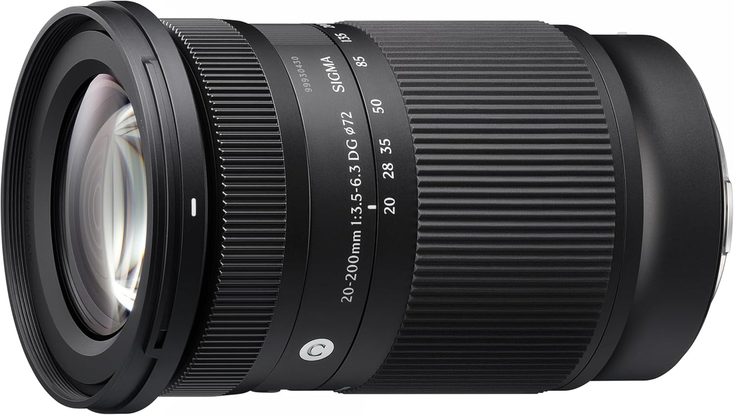 Sigma Lens 20-200mm F3.5-6.3 DG L-Mount High Magnification Zoom Standard Full Size Contemporary Mirrorless Only