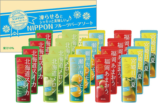 【Sorbet】 Gold Pack NIPPON Fruit Bar Assorted 80g×20