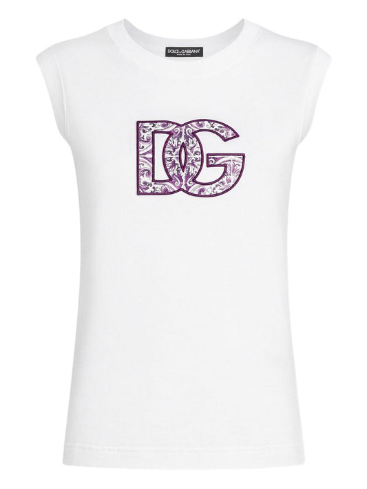 Dolce  Gabbana ドルチェ＆ガッバーナロゴコットンTシャツ - Image 1