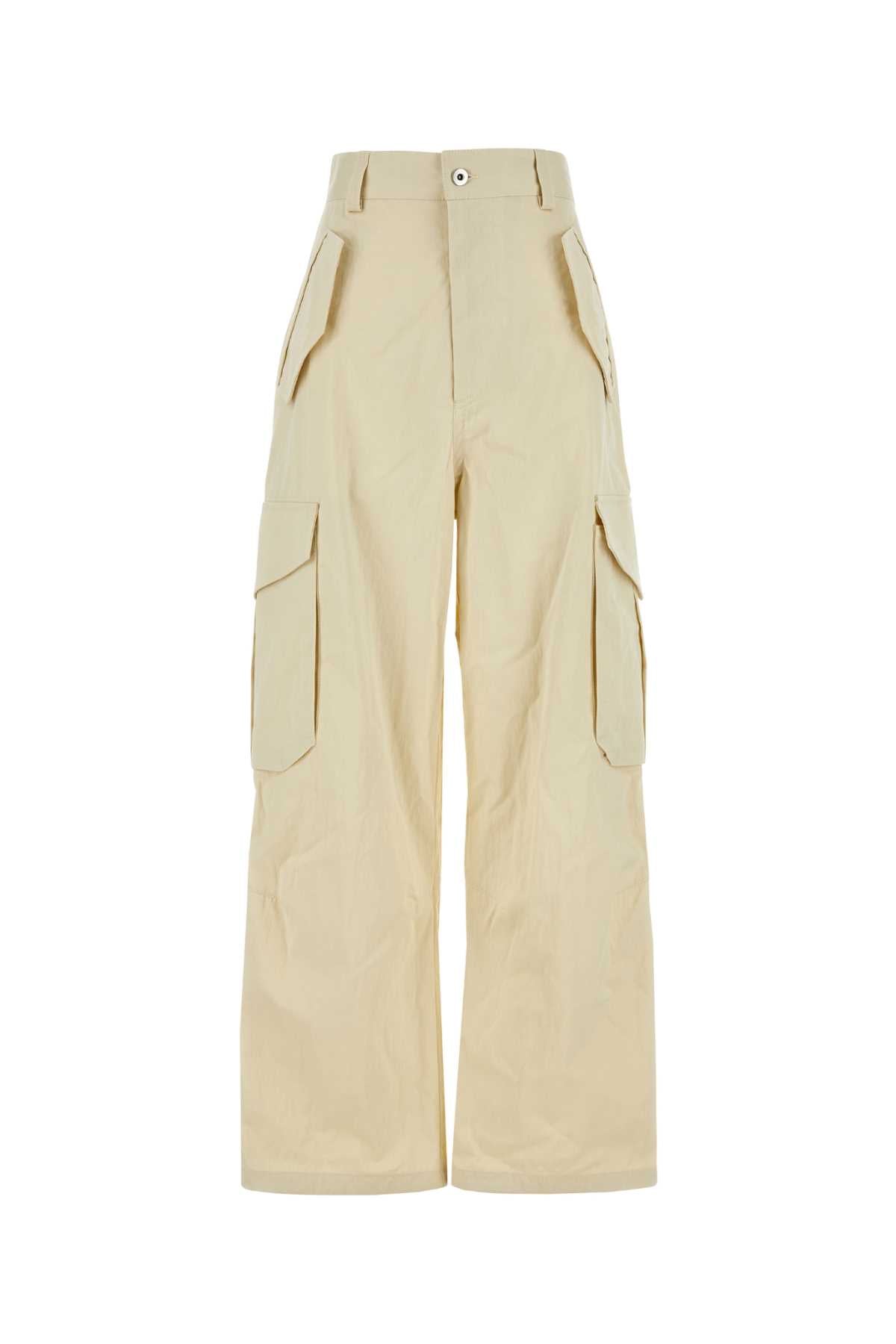 Bottega Veneta Sand Cotton Blend Cargo Pant - Image 1